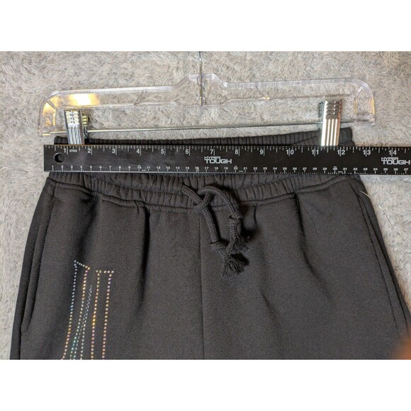 Wicked Elphaba Glinda Rhinestones Black Wide Leg Sweatpants XXS NWOT - Picture 4 of 9